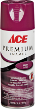 Ace Premium Spray Paint + Primer, 12 Oz. Assorted colors and finishes 1003995 Rust Stop Spray Enamel, 15 Oz., 1003979...2 for $7 Marking Paint, 17 Oz., 1017557...2 for $9 Striping Paint, 1001114...2 for $10 product image.