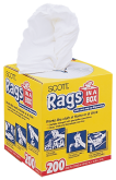 Rags in a Box Clothlike strength with sponge-like absorbency. Box of 200. (19365) product image.