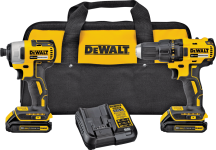 DeWalt 20 Volt MAX Brushless Compact Drill & Impact Driver product image.