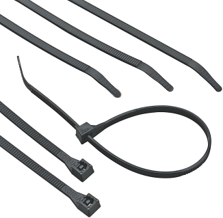 Gardner Bender 8" Black UV Cable Ties (3001807) product image.