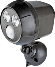 Ultrabright Motion-Sensing LED Spotlight. Dark Brown or White product image.
