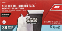 Ace Trash Bags 6186761, 6187116, 6214910, 6225858, Limit 5 total at this price. product image.